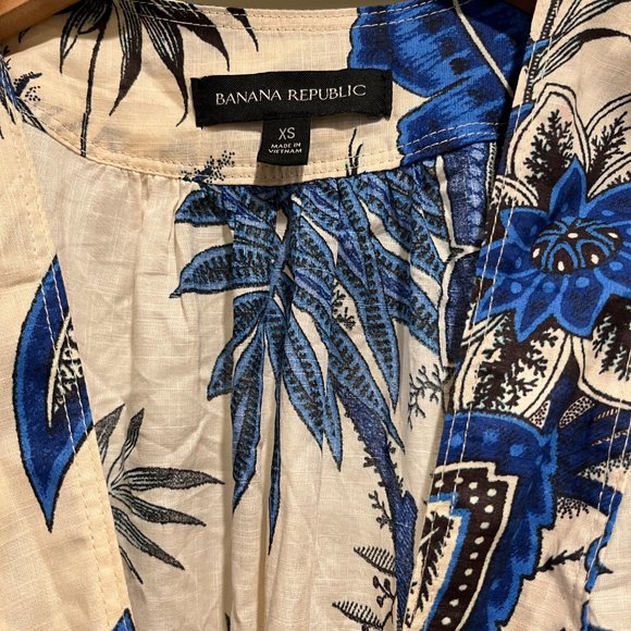 Banana Republic Stampa Cotton Wrap Dress (with pockets!) - Picture 5 of 6